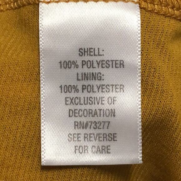 Apt. 9 Colorful Flutter Sleeve Ruffle Peplum Blouse Size Petite Small - Picture 10 of 12